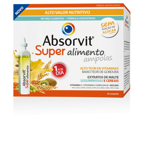 ABSORVIT SUPER ALIMENTO AMP 15ML X20