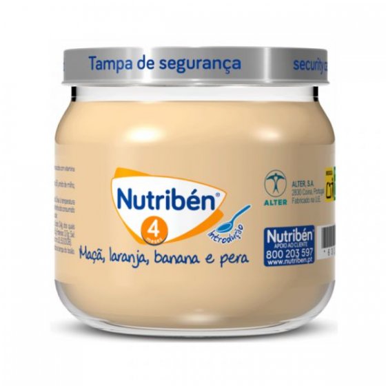 NUTRIBEN BOIAO 4 MAC LARANJ BAN PERA 120G