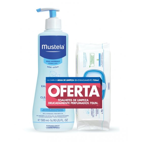 MUSTELA BEBE PN AG LIMP 750ML+OF TOALHX70