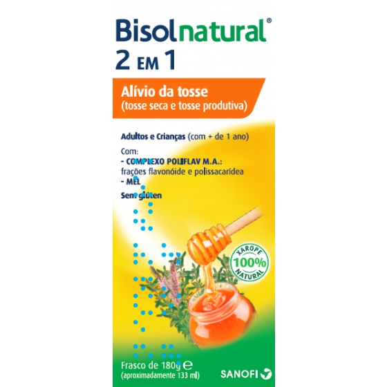 BISOLNATURAL 2 EM 1 (MUCONATURAL) XAROPE 180ML