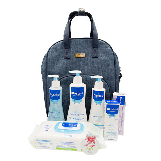 MUSTELA BEBE MALA MATERNIDADE AZUL