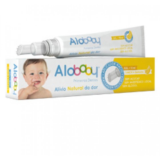 ALOBABY PRIMEIROS DENTES GEL BANANA 10ML