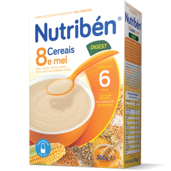 NUTRIBEN FARINHAS 8 CEREAIS MEL BIFIDO 300G
