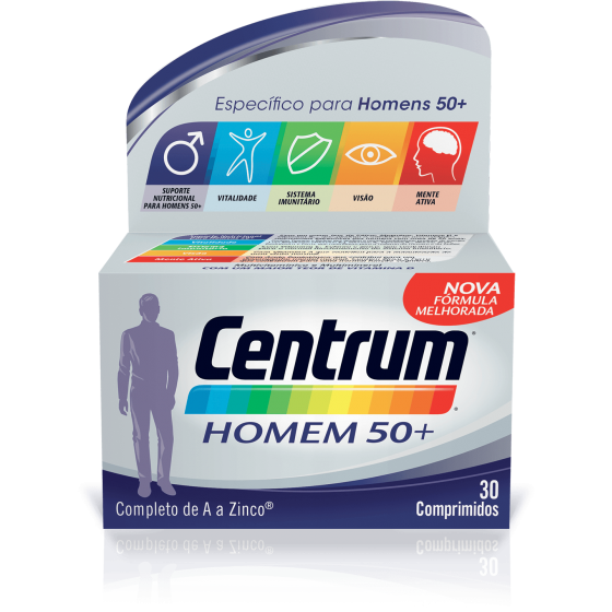 CENTRUM HOMEM 50+ COMP X 30